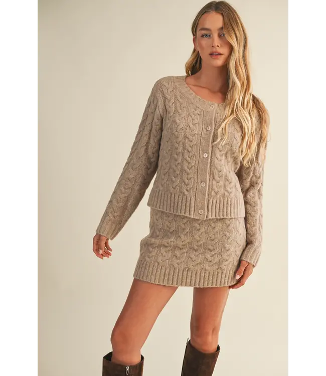 Annmarie Cable Knit Cardigan