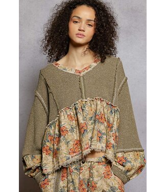 Meadow Knit Patchwork Top