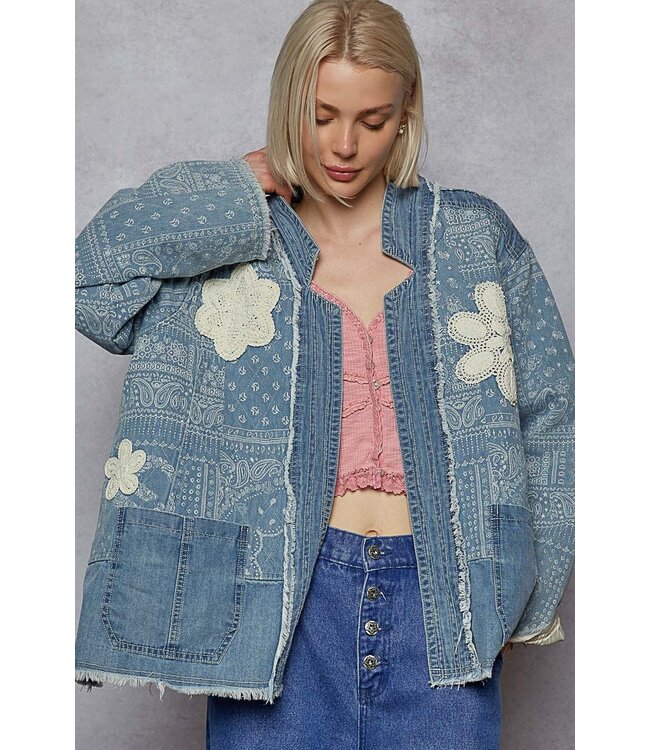 Paisley Pattern Woven Jacket