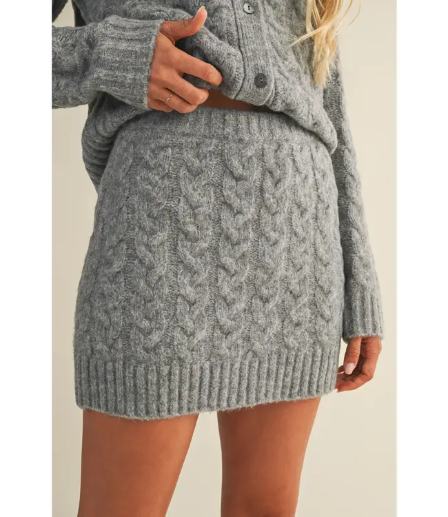 Annabelle Cable Knit Skirt