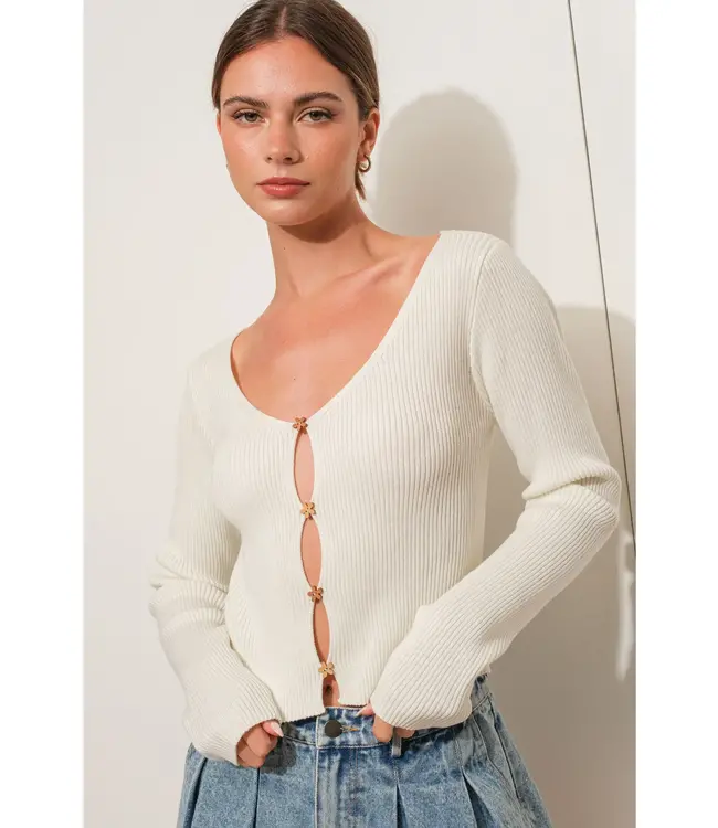 Lydia Ribbed Knit Top