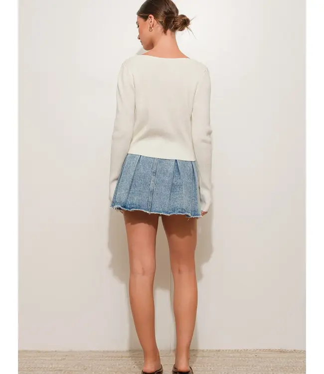 Lydia Ribbed Knit Top