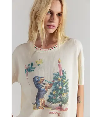 Free People Merry Meowy Tee