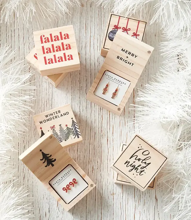 Treasure Box Holiday Earrings
