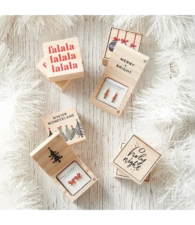 Treasure Box Holiday Earrings