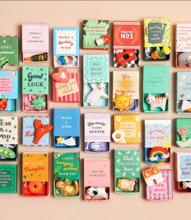 Tiny Matchbox Ceramic Token