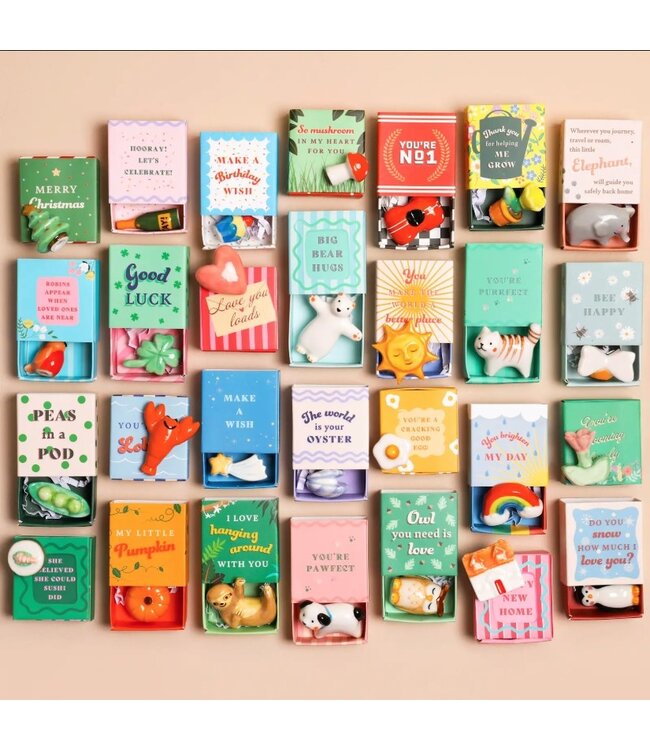 Tiny Matchbox Ceramic Token