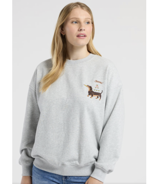 Sunday Edition Dachshund Pocket Sweater