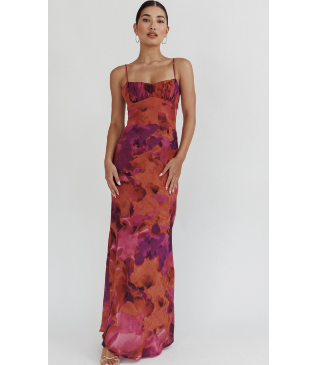 Close Up Floral Maxi Dress