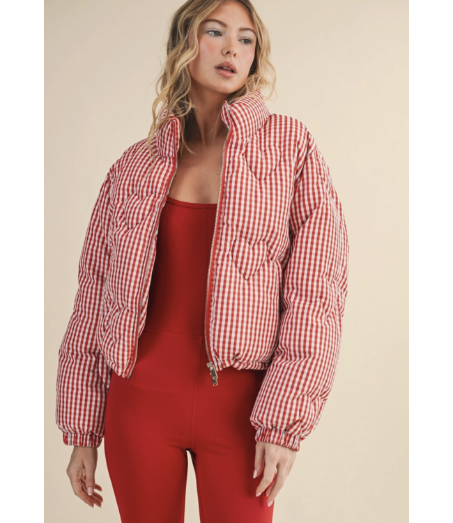 Lana Gingham Puffer