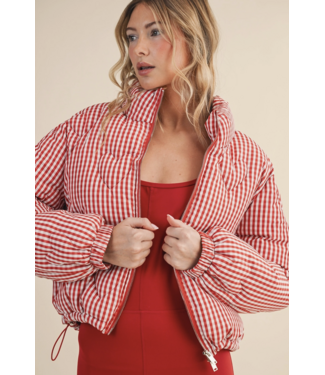 Kimberly c Lana Gingham Puffer