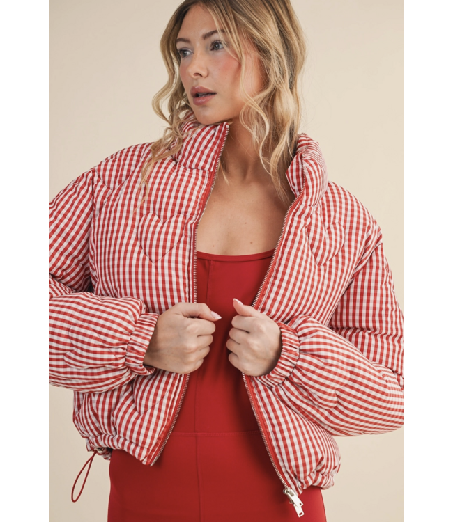 Lana Gingham Puffer