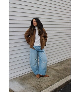 Free People Blair Vegan Suede Jacket