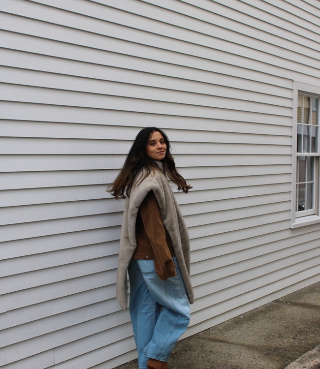 Snow Angel Faux Fur Scarf