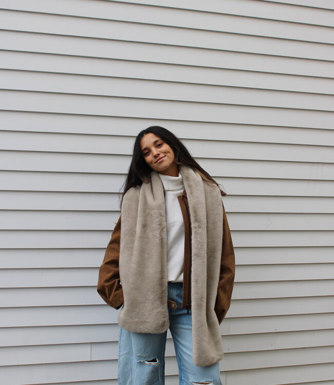 Snow Angel Faux Fur Scarf