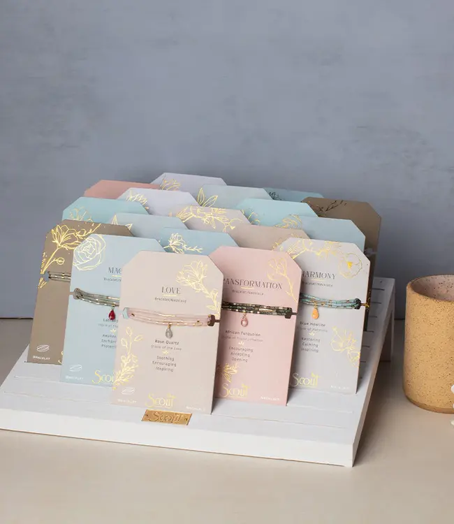 Teardrop Stone Wrap Bracelet