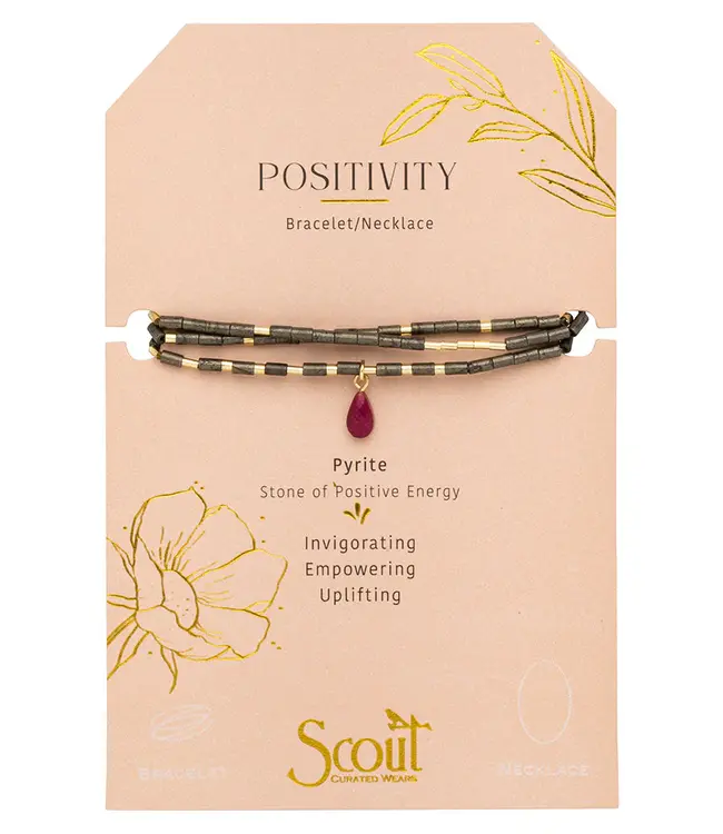 Teardrop Stone Wrap Bracelet