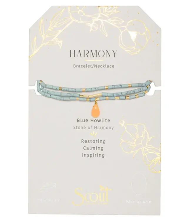 Teardrop Stone Wrap Bracelet