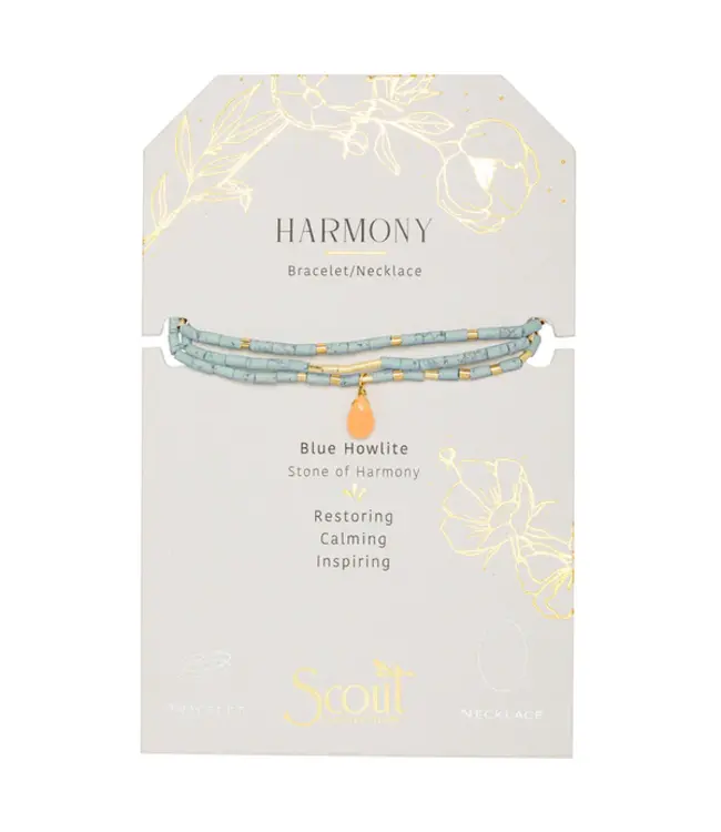 Teardrop Stone Wrap Bracelet