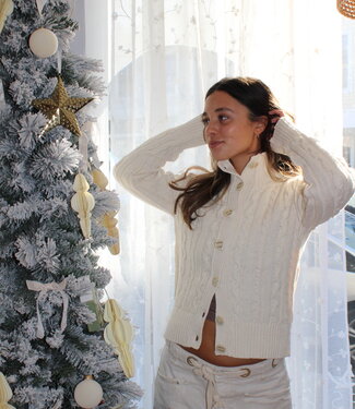 Free People WTF Cable Collar Cardi