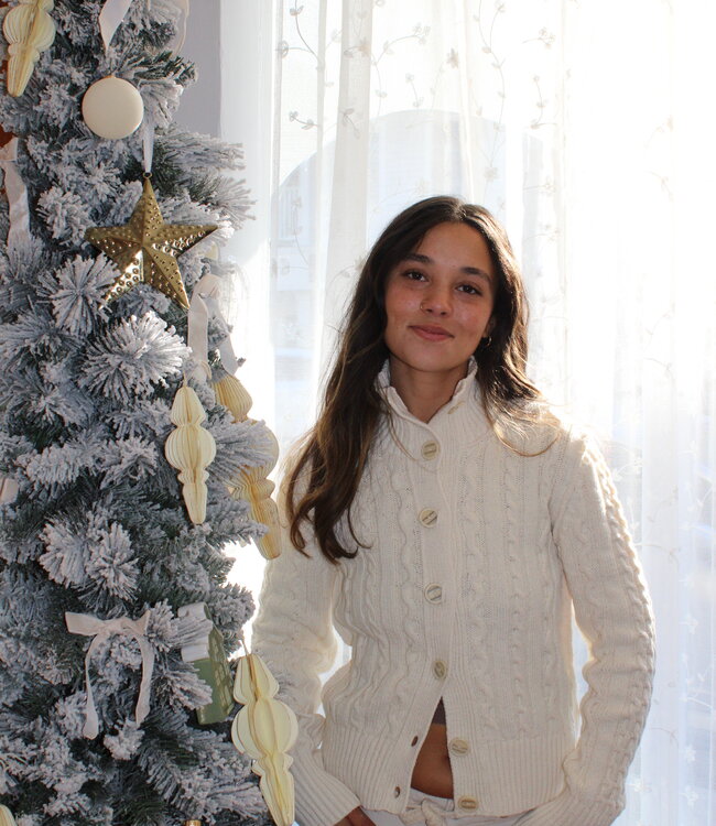 WTF Cable Collar Cardi