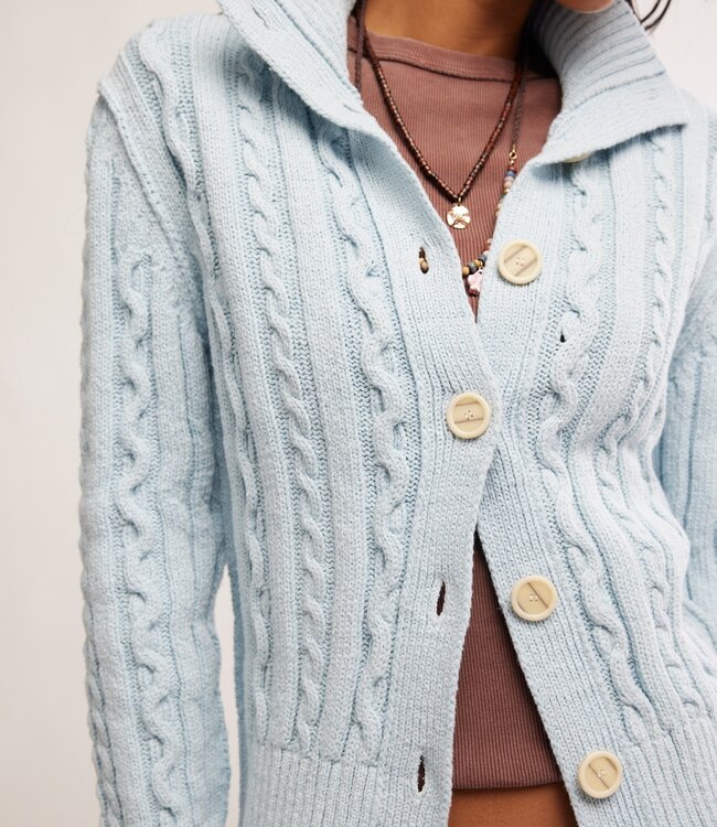 WTF Cable Collar Cardi