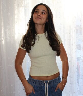 Free People Wait A Minute Baby Tee