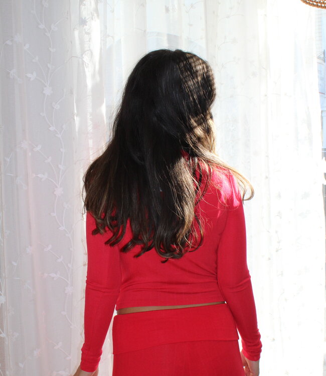 Felt Cute LS Rib Top