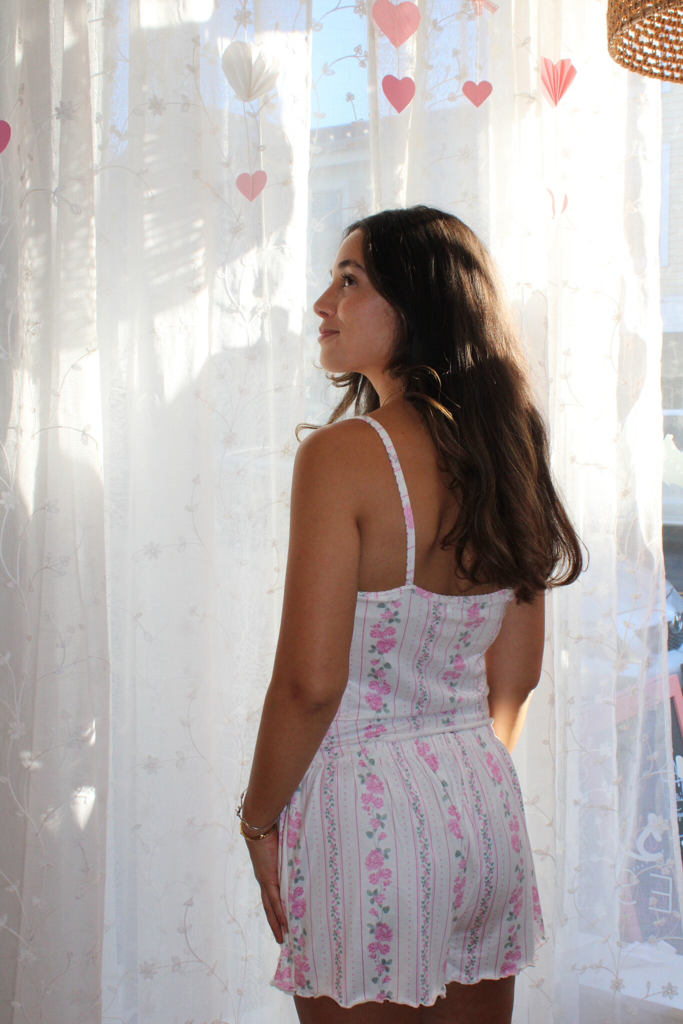 Z SUPPLY: AMOUR LACE TRIM SHORT- PINK CRUSH