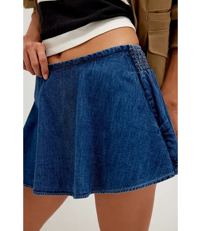 Paradise Found Denim Skort