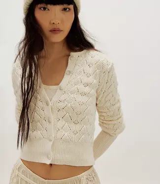 Free People Pretty In Pointelle Cardigan