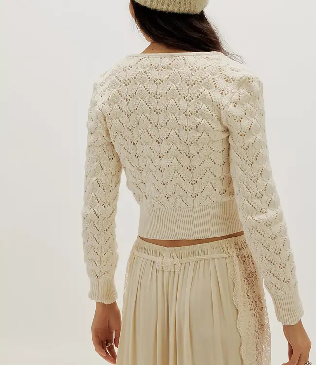 Pretty In Pointelle Cardigan