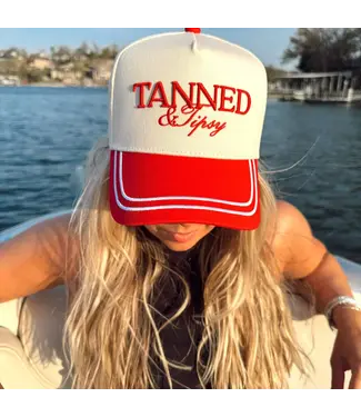 KENZKUSTOMZ Tanned And Tipsy Trucker Hat