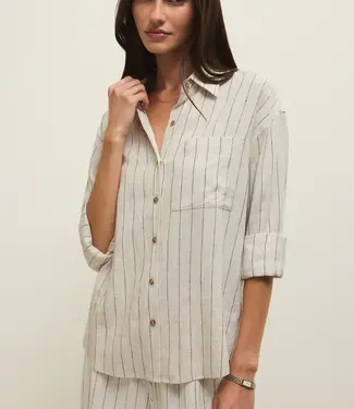 Z Supply ZT261985-Alfie Striped Button Up Top