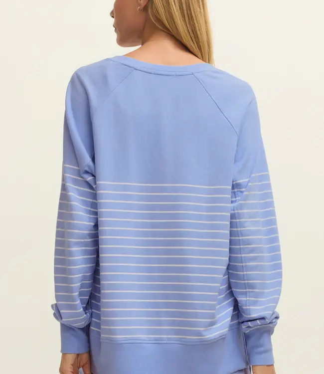Weekender Stripe V Neck
