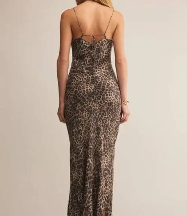 Cleo Leopard Midi Dress