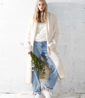 Common Knit Wide Shawl Collared Cardigan