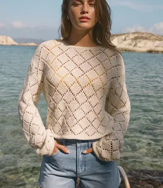 Z Supply Hullen Crochet Sweater