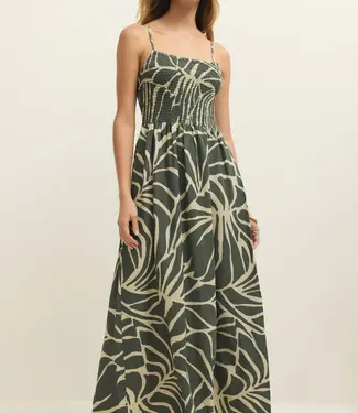 Z Supply Bayside Tova Palm Midi Dress