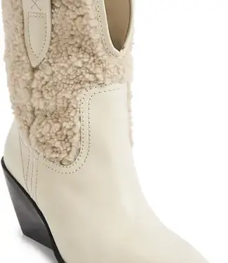 Free People Pitchfork Point Shearling Boot