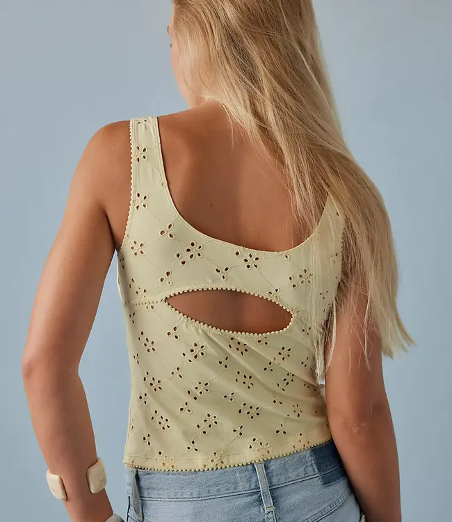 Full Bloom Eyelet Cami
