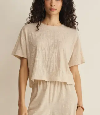 Z Supply Sway Textured Cropped Tee