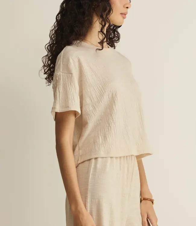 Sway Textured Cropped Tee