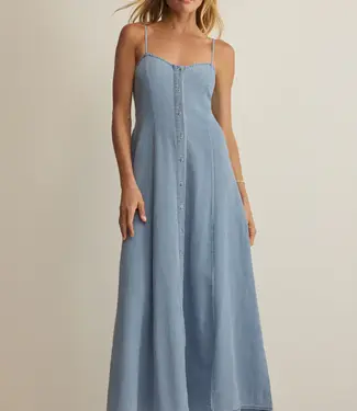 Z Supply Angel Eyes Twill Midi Dress