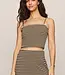 Caffari Stripe Tube Top