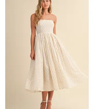 KLESIS Polly Polka Dot Midi Dress