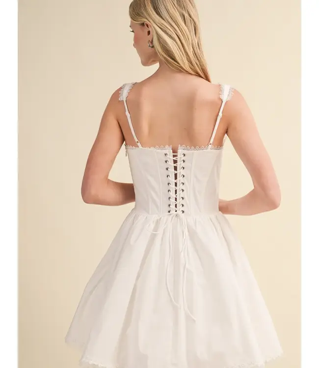 Elara Corset Flare Mini Dress