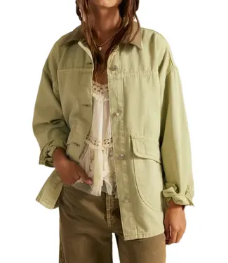 Free People Lemon Denim Jacket