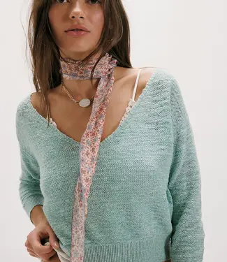Free People Soft Focus Gauge Pullover