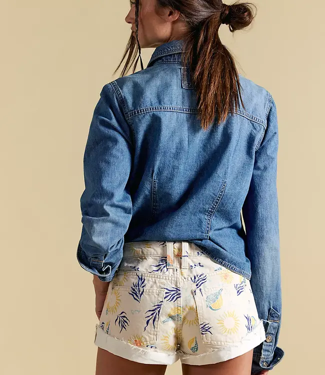 Cali Cuffed Printed Short